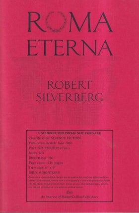 Item #18237 Roma Eterna. Robert Silverberg
