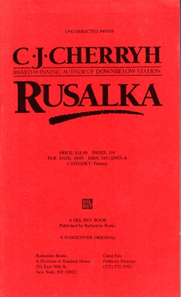 Item #31019 Rusalka. C. J. Cherryh