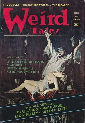 Item #33498 Weird Tales Summer 1974. Carl Jacobi, William Hope Hodgson, Ray Russell, WEIRD TALES