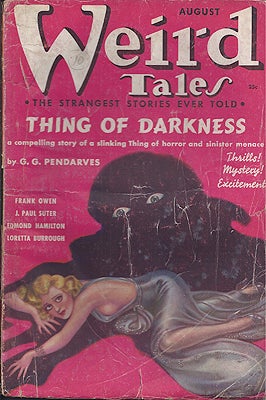 Item #39466 Weird Tales August 1937. WEIRD TALES
