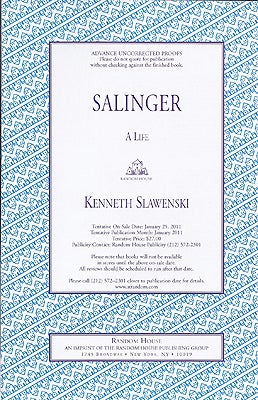 Item #46615 Salinger: A Life. Kenneth Slawenski