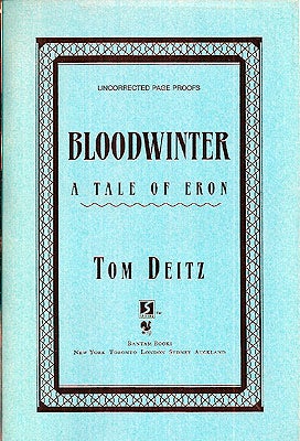 Item #5299 Bloodwinter. Tom Dietz.