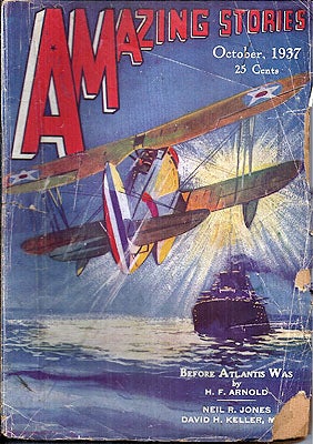 Item #53765 Amazing Stories October 1937. AMAZING STORIES