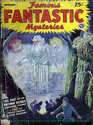 Item #54257 Famous Fantastic Mysteries October 1954. FAMOUS FANTASTIC MYSTERIES