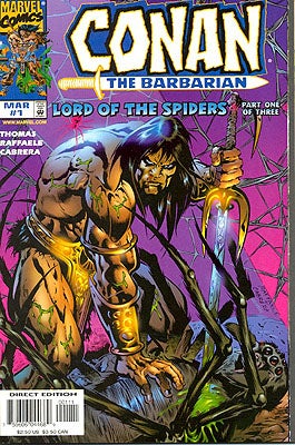Item #57272 Conan the Barbarian: Lord of the Spiders, Issues 1,2, and 3. ROBERT E. HOWARD.