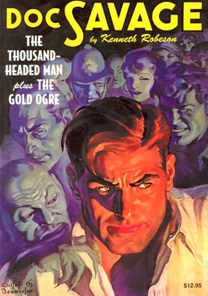 Item #58025 Doc Savage #20: The Thousand-Headed Man & The Gold Ogre. Kenneth Robeson