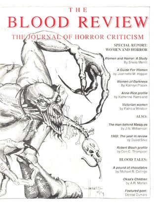 Item #60037 The Blood Review: The Journal of Horror Criticism, Volume 1 Number 2 January 1990....