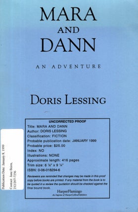 Item #6007 Mara and Dann. Doris Lessing