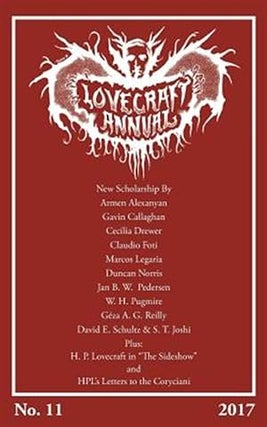 Item #60187 Lovecraft Annual No. 11: New Scholarship on H.P. Lovecraft. S. T. Joshi