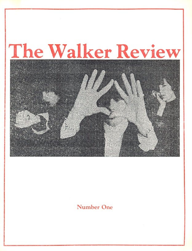 Item #62301 The Walker Review Number 1, Autumn 1984. Dennis Walker.