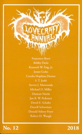 Item #62452 Lovecraft Annual No. 12: New Scholarship on H.P. Lovecraft. S. T. Joshi