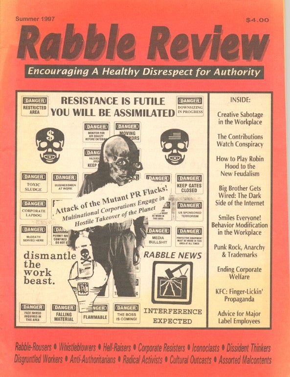Item #62622 Rabble Review Issue 1: Summer 1997. Tom Wheeler.