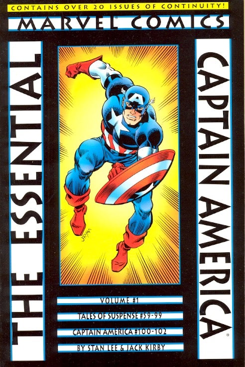 Item #63596 Essential Captain America Volume 1. Stan etal Lee.