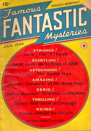 Item #63606 Famous Fantastic Mysteries: January 1940. FAMOUS FANTASTIC MYSTERIES
