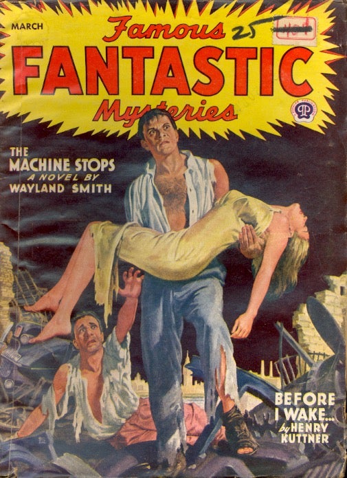 Item #63827 Famous Fantastic Mysteries: March 1945. FAMOUS FANTASTIC MYSTERIES.