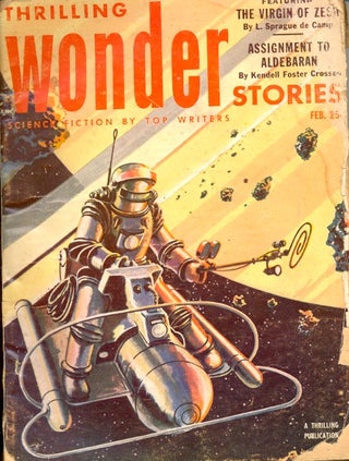 Item #64137 Thrilling Wonder Stories: February 1953. THRILLING WONDER STORIES