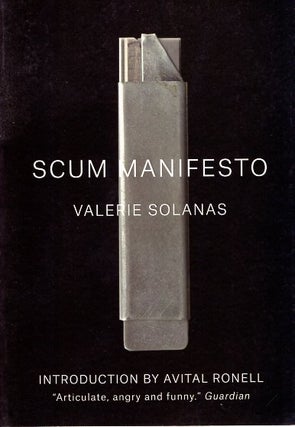 Item #64554 Scum Manifesto. Valerie Solanas