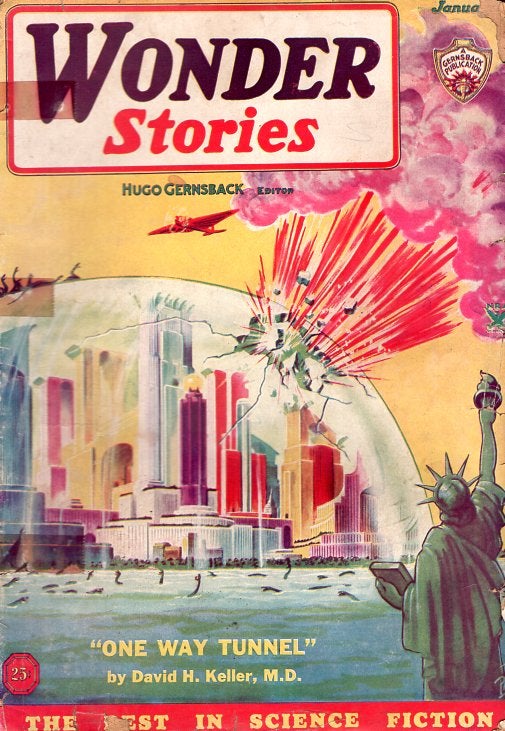 Item #65227 Wonder Stories January 1935. WONDER STORIES, Hugo Gernsback.