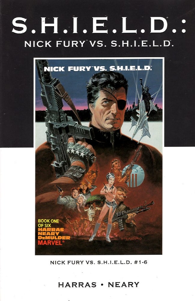 Item #65573 Shield: Nick Fury Vs Shield Premiere Hardcover Direct Market Variant Edition Vol 81. Bob Harras.