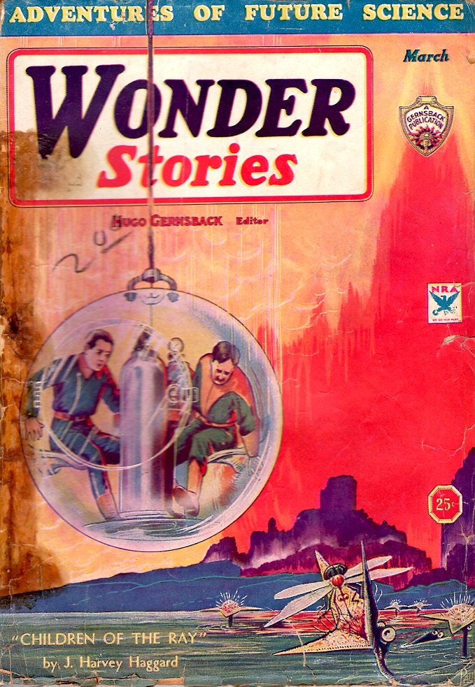 Item #65809 Wonder Stories: March 1935. THRILLING WONDER STORIES.