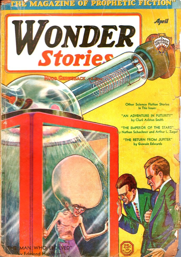 Item #66044 Wonder Stories April 1931. WONDER STORIES, Hugo Gernsback.