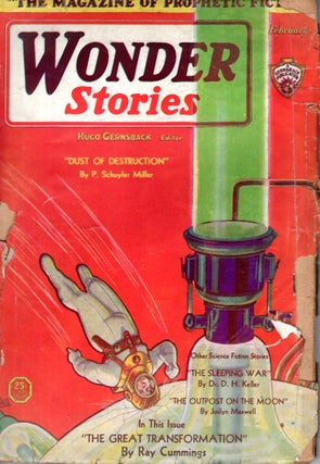 Item #67031 Wonder Stories February 1931. WONDER STORIES, Hugo Gernsback