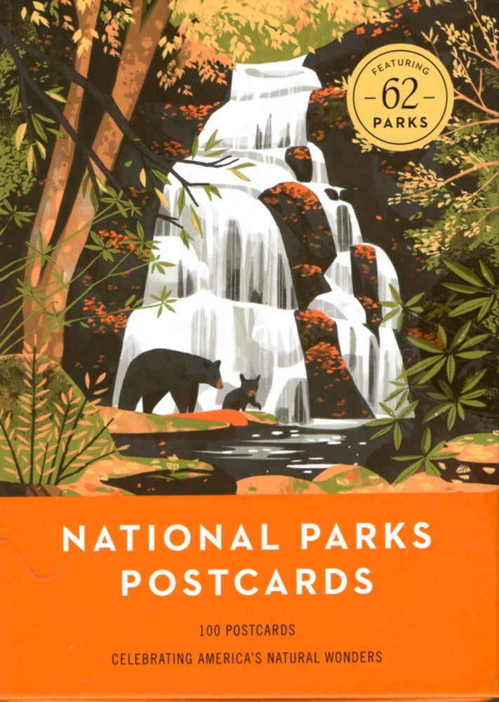 Item #67841 National Parks Postcards: 100 Illustrations That Celebrate America's Natural Wonders. NATIONAL PARKS POSTCARDS.