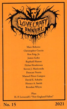 Item #68301 Lovecraft Annual Number 15 (2021). S. T. Joshi