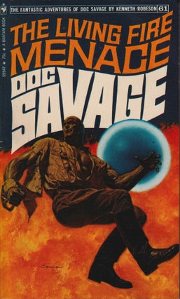 Item #69979 The Living Fire Menace: Doc Savage Number 61. Kenneth Robeson