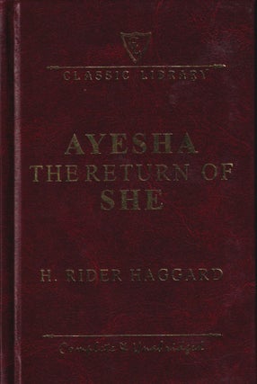 Item #70091 Ayesha / The Return of She. H. Rider Haggard