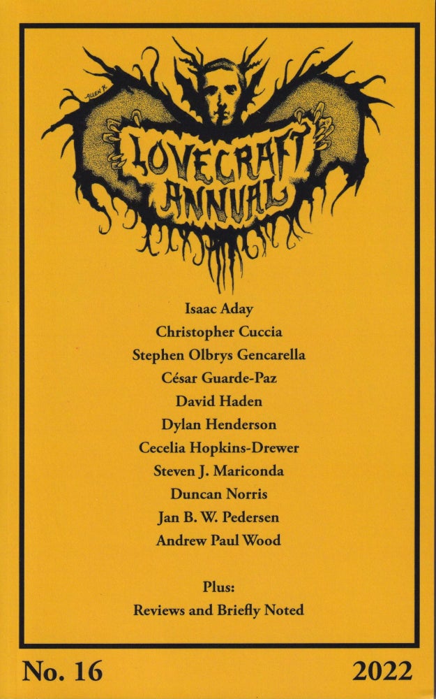 Item #70183 Lovecraft Annual Number 16 (2022). S. T. Joshi.