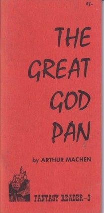 Item #71305 The Great God Pan. Arthur Machen