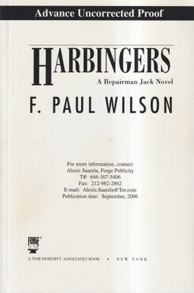 Item #72308 Harbingers. F. Paul Wilson