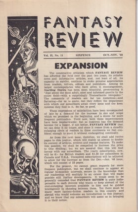 Item #72407 Fantasy Review Volume II Number 11: October/November 1948. FANTASY REVIEW, Walter...