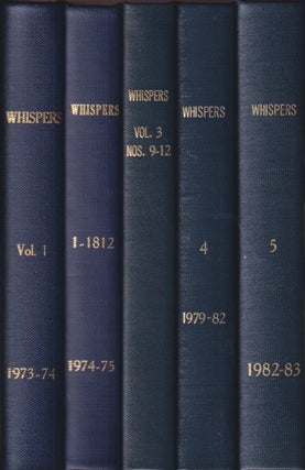 Item #72414 Whispers: The First Five Volumes Issues 1 through 4 (each volume). Stuart David Schiff