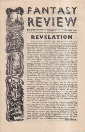 Item #72416 Fantasy Review Volume I Number 2: April / May 1947. FANTASY REVIEW, Walter Gillings