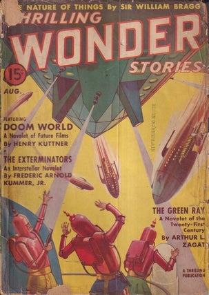Item #72429 Thrilling Wonder Stories: August 1938. THRILLING WONDER STORIES