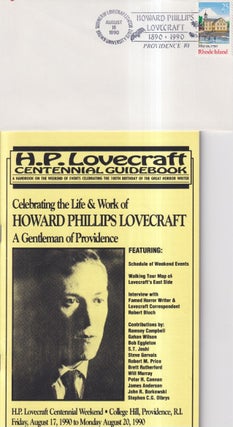 Item #72756 H.P. Lovecraft Centennial Guidebook with postmarked envelope. H P. LOVECRAFT