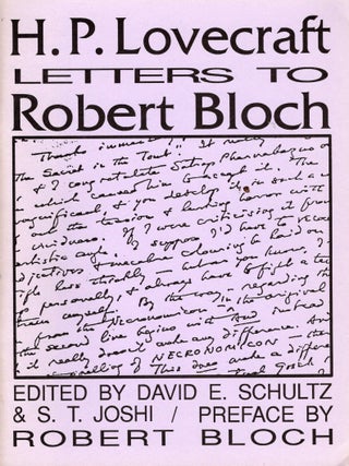 H.P. Lovecraft Letters to Robert Bloch