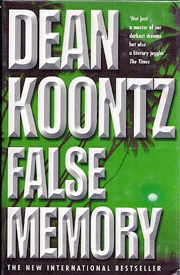 Item #8811 False Memory. Dean Koontz